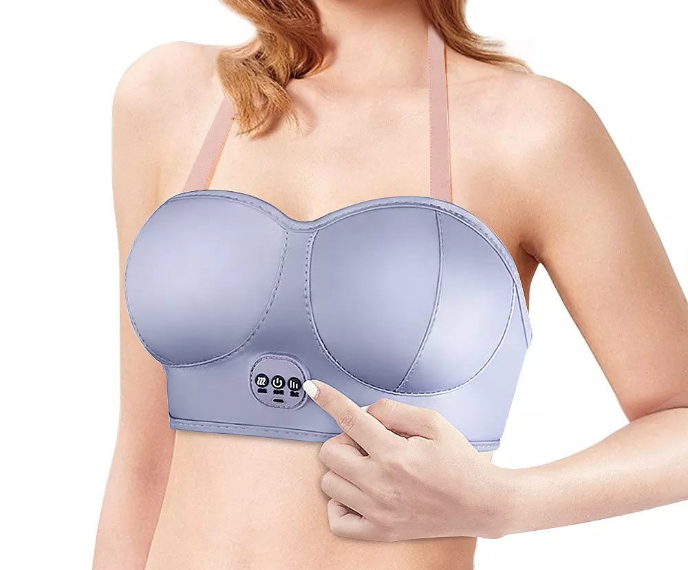 Far Infrared Electric Heated Clothes Bra ODM For Vibration Massage