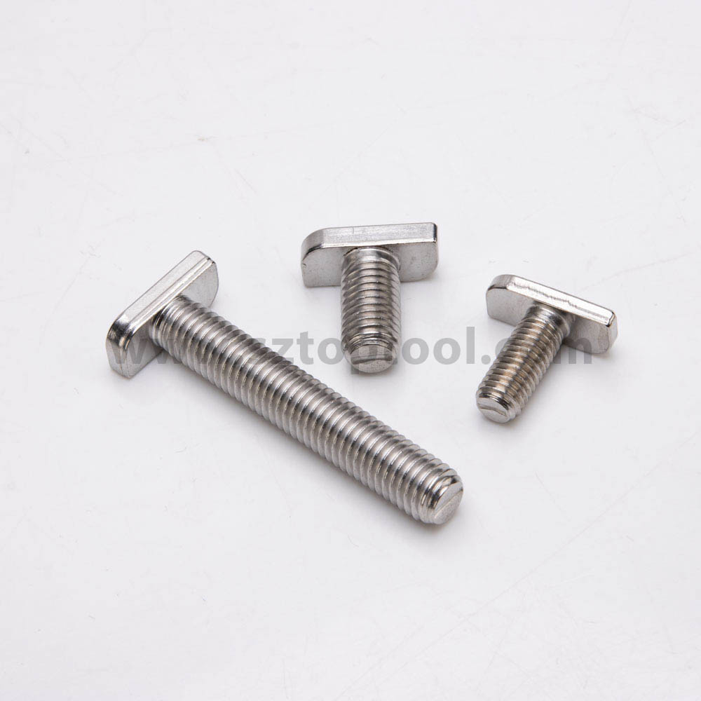 304 316 Stainless Steel T Bolt M6 Hex Bolts For PV Box Fasteners