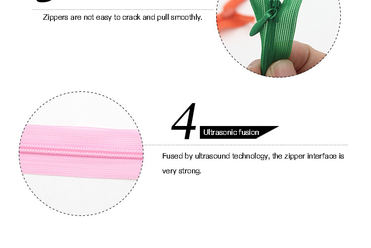 China Zipper Customized zipper with logo Invisible Zip Binder for Pocket Teeth 25CM Invisible Zipper Tape