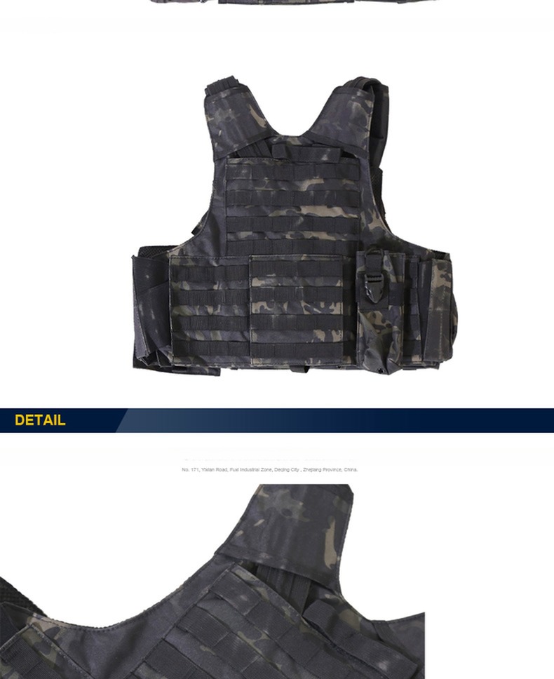 Polyester Fabric Gear Adjustable Multi-function Vest for Training and Body Protection