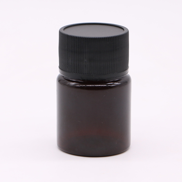 Recyclable BPA free Material 25ml PET Plastic Pill Bottle for Solid Medicine Vial
