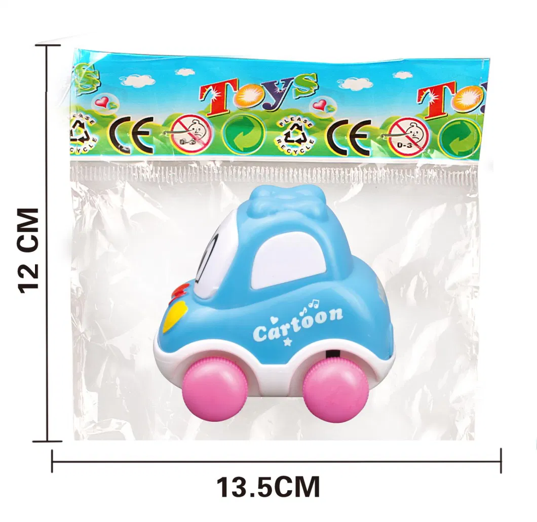 Friction Cartoon Car Toy Four-Wheel Drive Car Children&prime;s Simulation Model Car Fall-Proof Toy