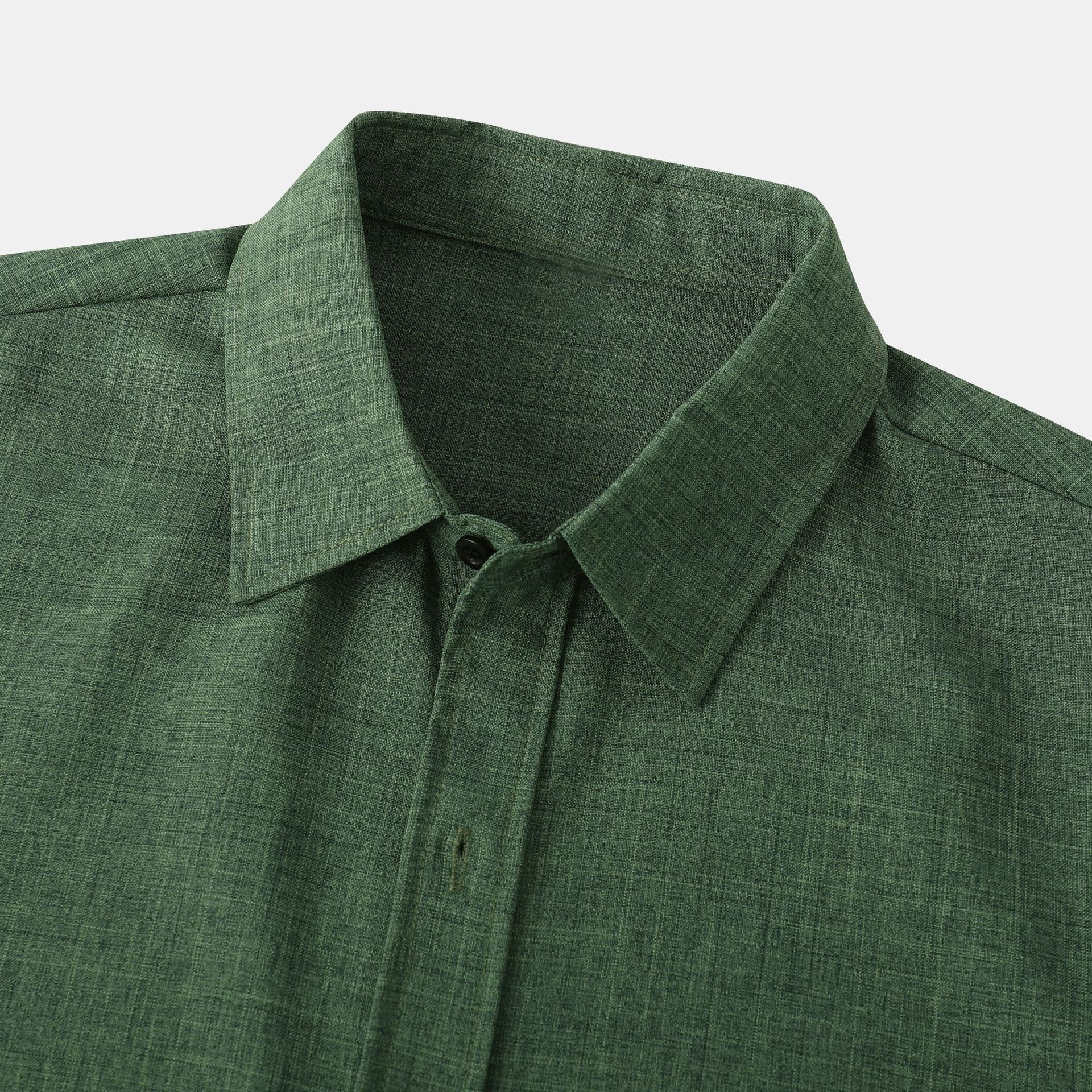 Summer Cotton Linen Men's Shirt Long Sleeve Large Size Color Plus Size DRESS SHIRTS