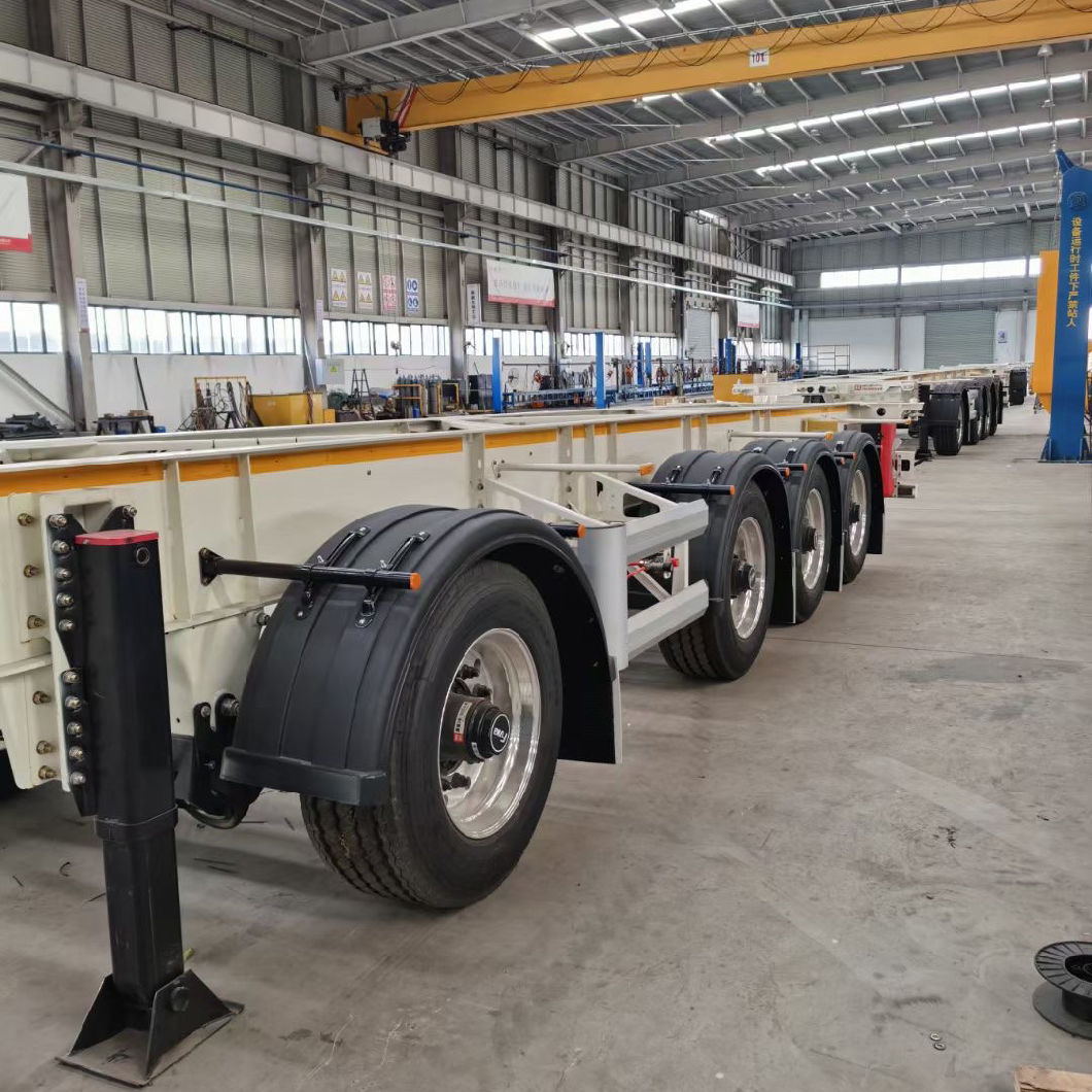2/3 Axles 30 Ton Skeleton Truck Factory Sale Semi Trailer