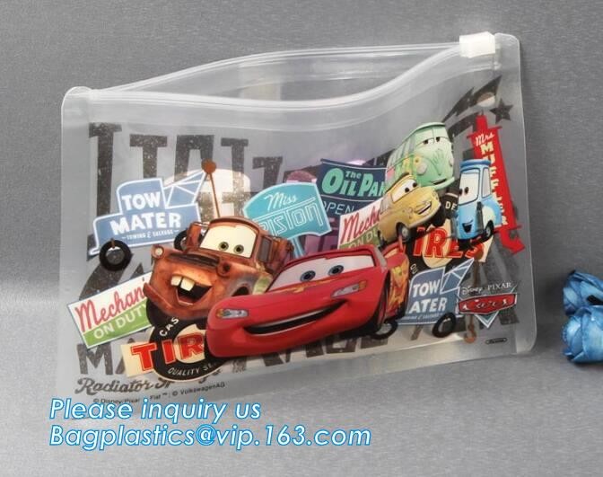 Eco-friendly slider customized logo transparent plastic cosmetic bag, gift packing pvc k cosmetic makeup bags, Doc