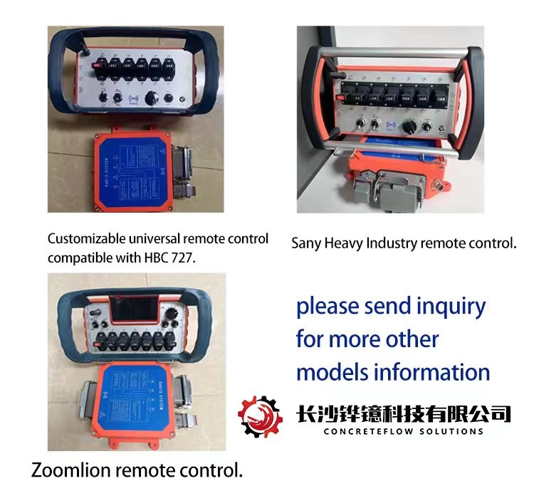 Industrial Construction Zoomlion Concrete Pump Parts HBC Remote Control