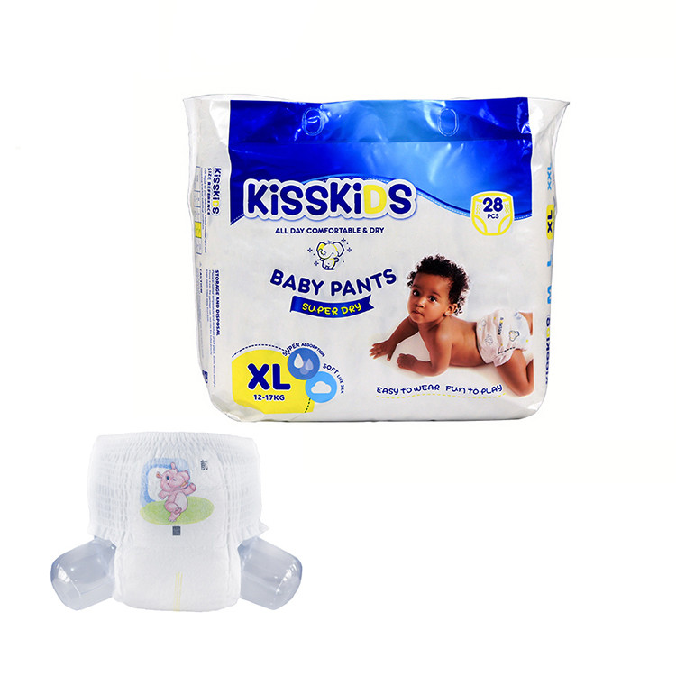 Stretchable Waistband Baby Pull Up Diapers Ultra Thin 1.5mm Easy Up Nappies