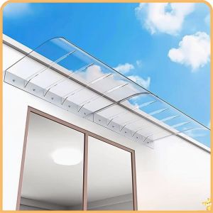 Invisible Polycarbonate Window Awning Invisible DIY PC Canopy Transparent