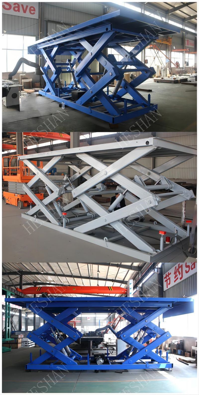 2T 4T 5T Heavy Duty Scissor Lift Table Custom Height Hydraulic Platform Lift Table