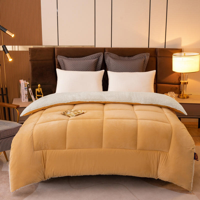 Light Pink Solid Oeko-Tex Comforter Edredon Twin Bedding Set Suitable for All Seasons