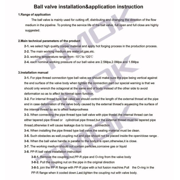15mm Threaded Brass Ball Valves