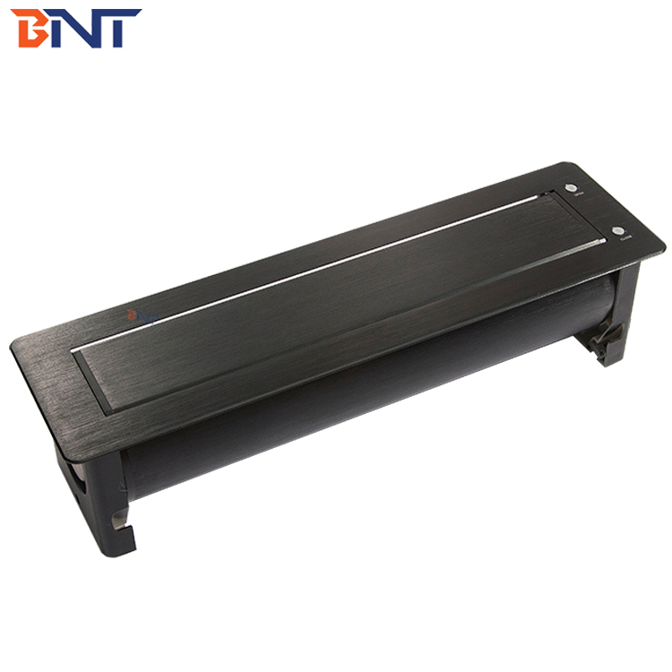 Multimedia motorized hidden tabletop power socket for meeting room