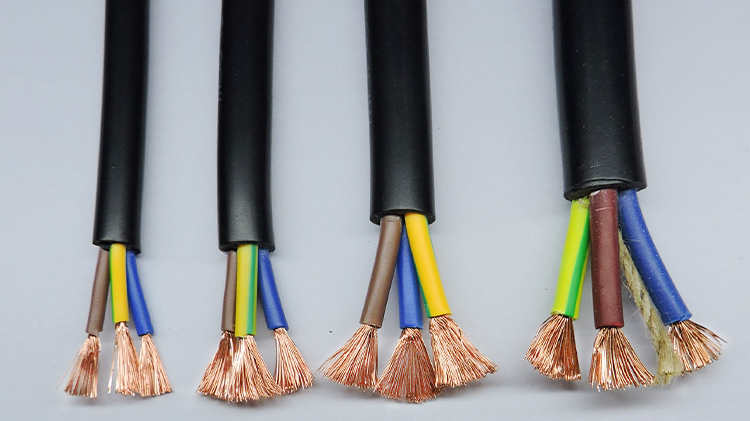 The following charts give you specifications for Hook-Up Wire H05VV-F 3 CORE flexible cable