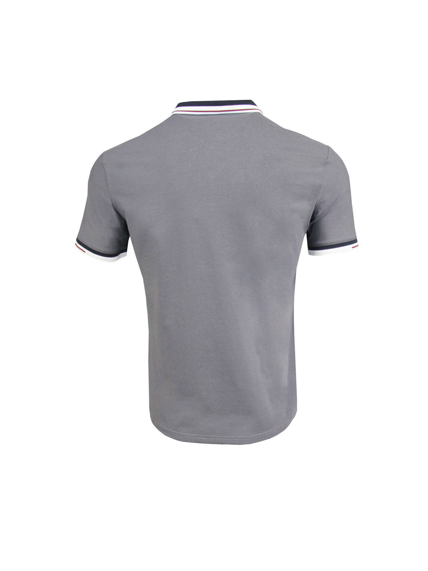 180GSM 65% Polyester 35% Cotton Polo T-Shirt For Men Rolled Collar With Buttons Contrast Color