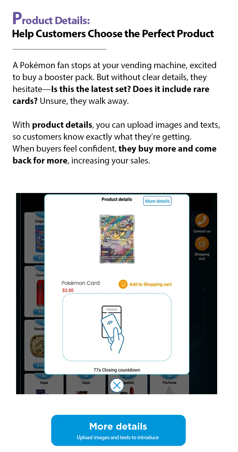 Slim Design Customized Debit Card Operated Automated Trading Card Vending Machine for Sale