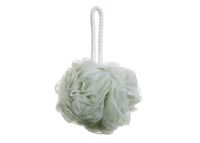 Puting bath body puff sponge scrub exfoliator multicolour shower bath net plastic 4 pack green grey coffee white