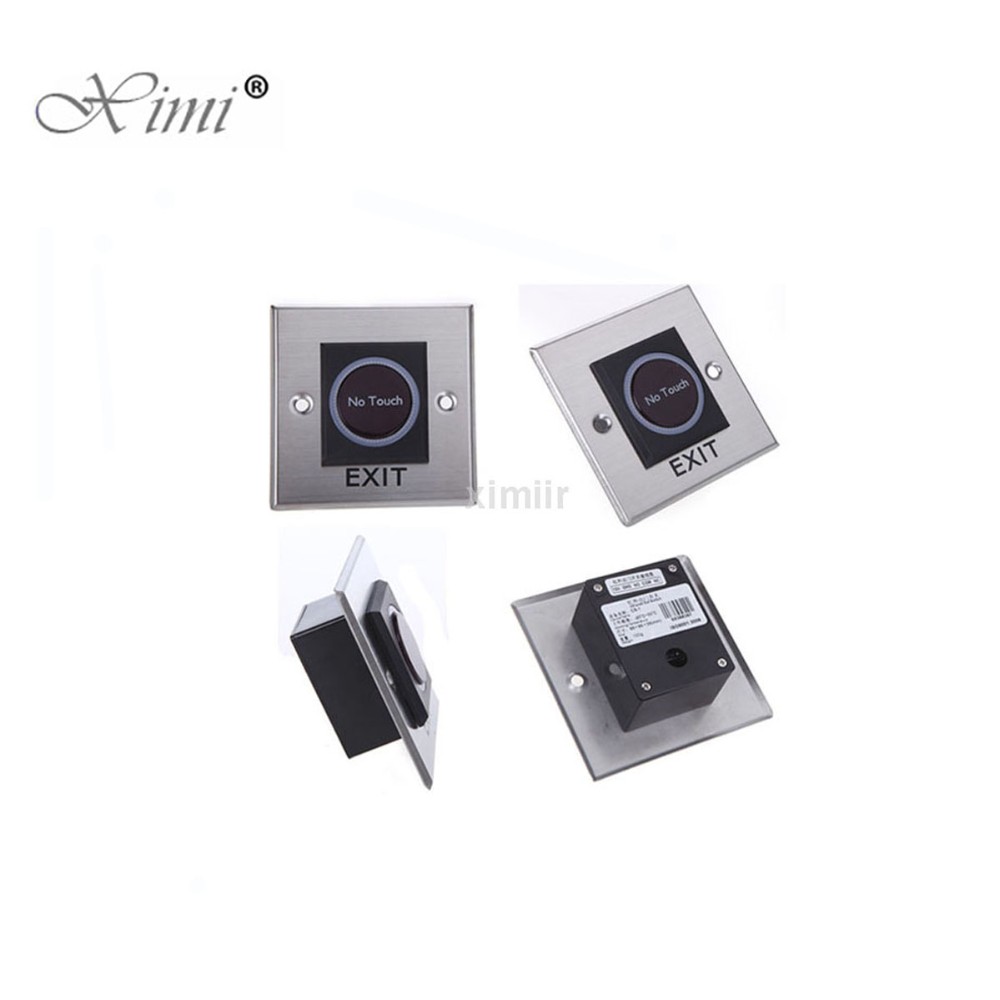 Stainless Steel Infrared Sensor For Access Control System Exit Button Exit Switch