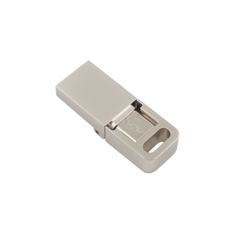 Metal USB 3.0 And Type C Flash Drive With Type C Can Laser Logo One Face Do Promition