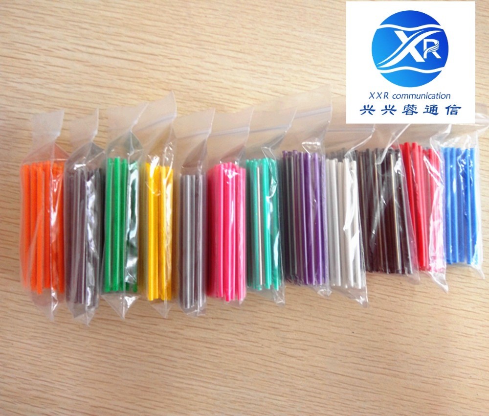 Red Fiber Optic Splice Sleeve , 2.5mm Fiber Heat Shrink Sleeves