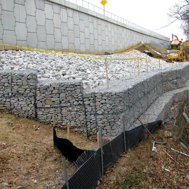River Construction Galvanised Gabion Baskets Metal Gabion Cages Economical