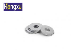 China Zinc Plated Round Flat Washers , Stainless Steel Fender Washers No Burr on sale