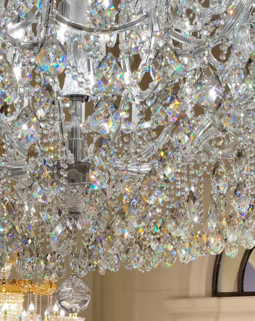 Realistic Transparent Large Chandeliers For Two Story Foyers Europe And America