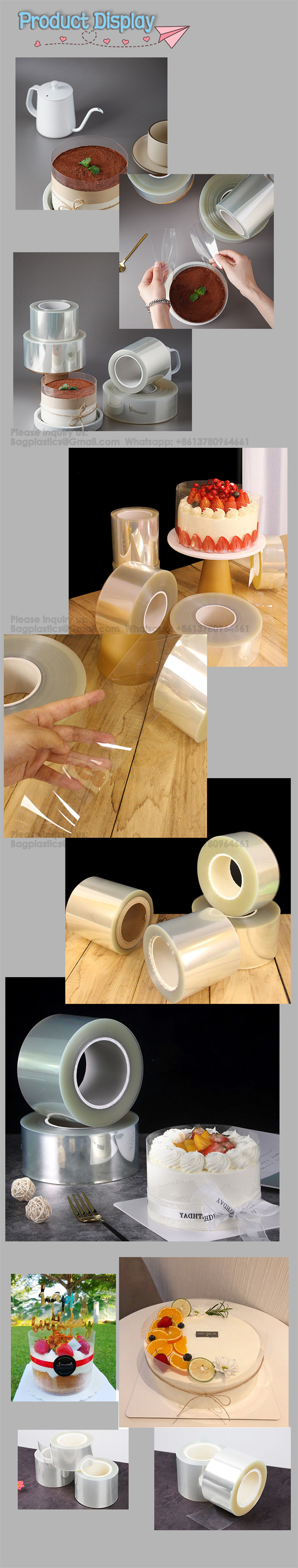 Kitchen Tools Bakeware Decoration Mousse Cake Decoration Tools Baking Desserts Cake Surround Cake Collar Wrap