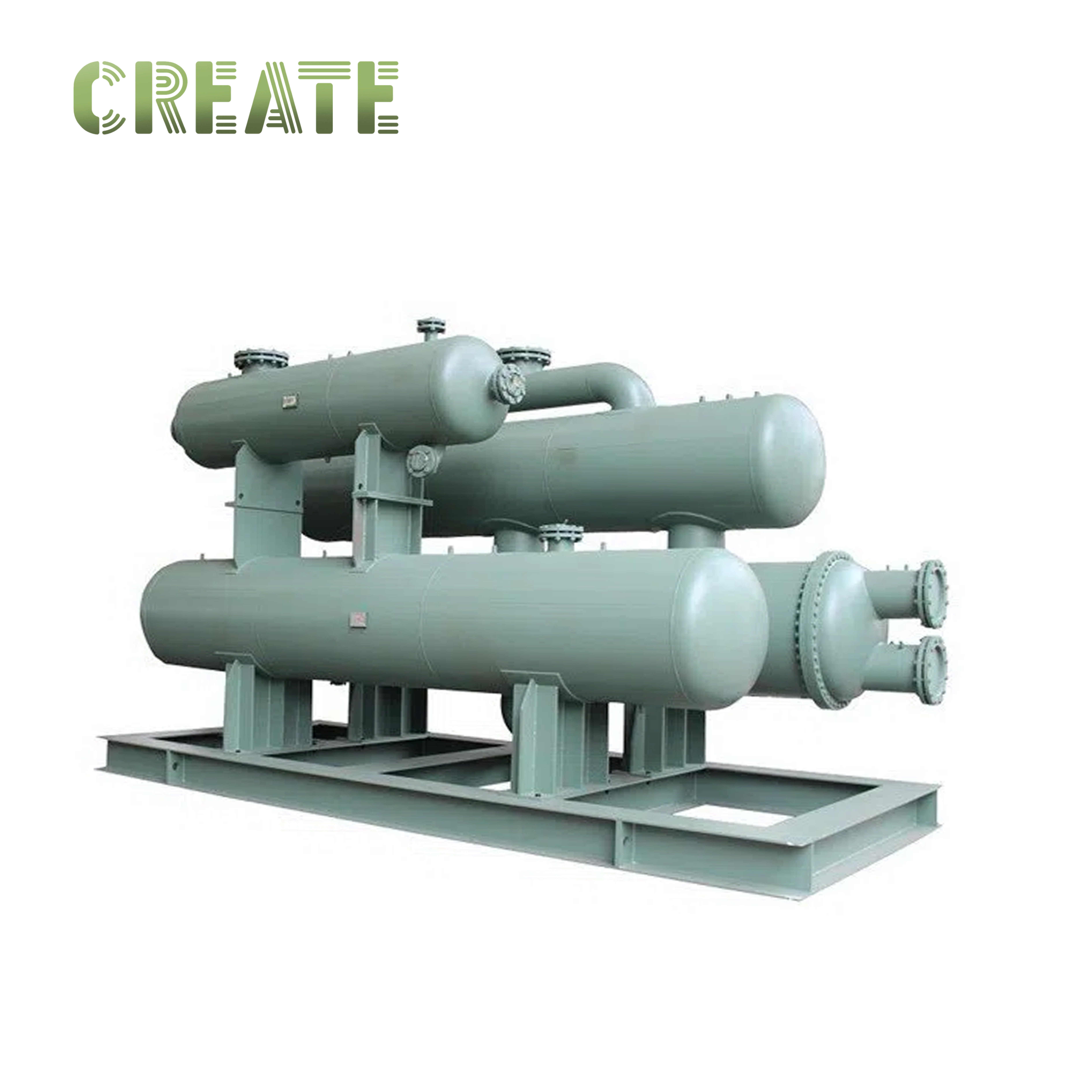 Titanium Shell And Tube Heat Exchanger / Water Cooled Condenser ISO