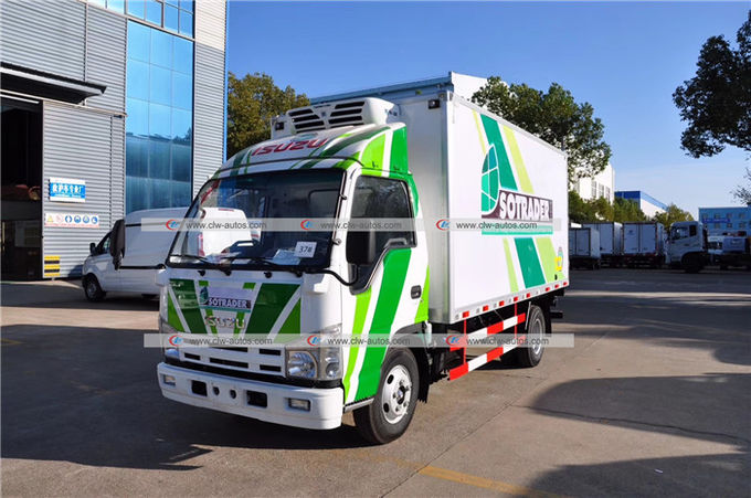 Japan Brand Isuzu 5tons Thermo King Refrigerator Refrigerated Van Truck for Food Transport