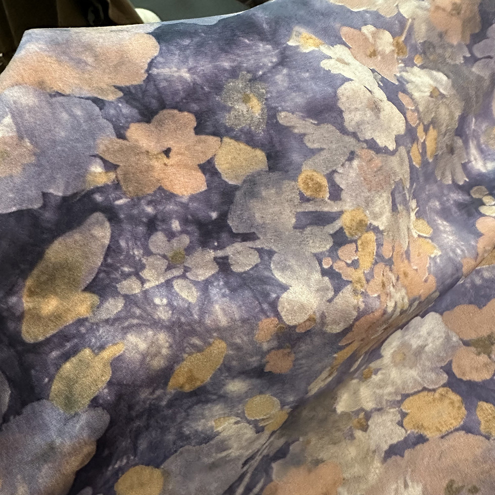 Custom Viscose Printed Tela Chalis Fabrics Spun Rayon Poplin Print Telas Rayon 100% Viscose Rayon Fabric For Dress