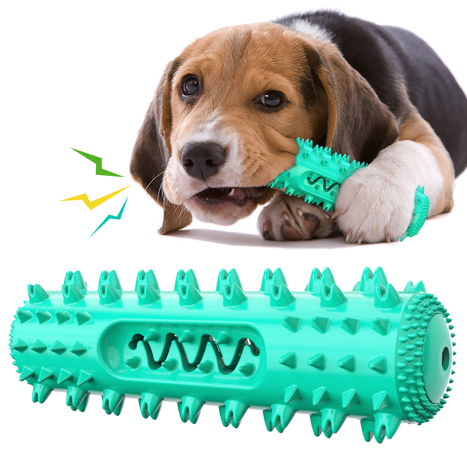 Eco-Friendly TPR Dog Chew Toy with Sound – Teeth Cleaning and Treat Dispensing Stick, 200g, Wholesale Pet Accessories