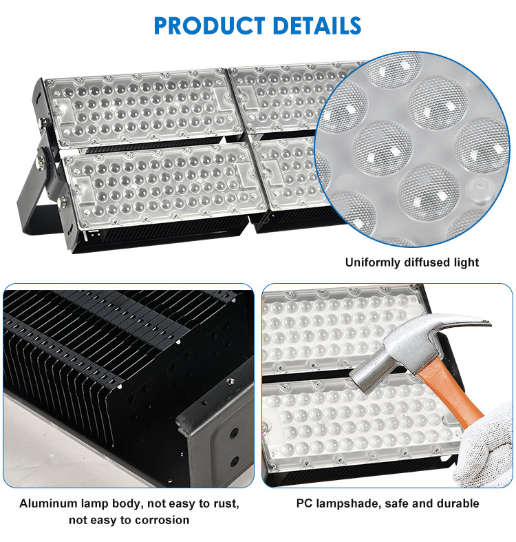 ODM Tunnel LED Modular Flood Light Outdoor Motion Detector Dustproof