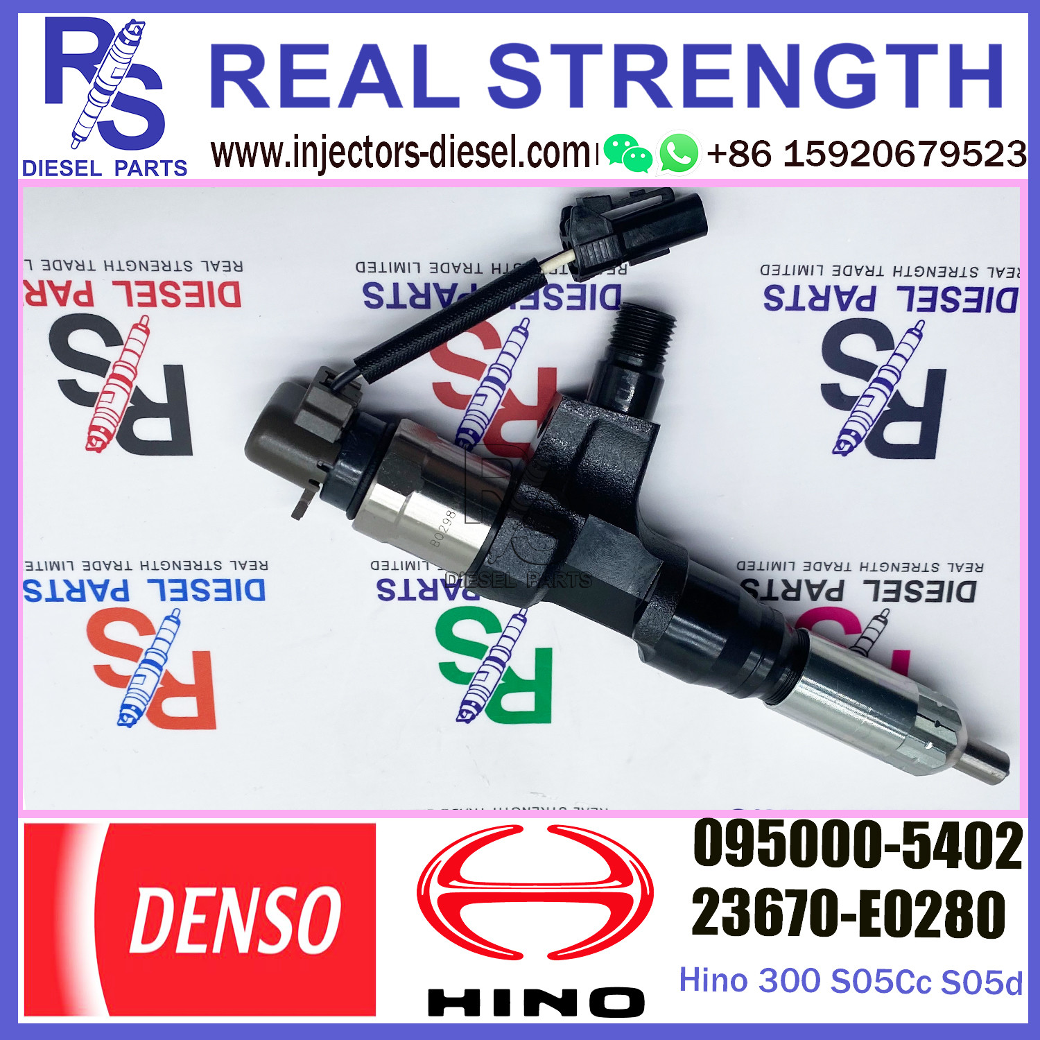 095000-540# diesel fuel injector for Hino 300 S05Cc S05d toyota dyna common rail injector 095000-5402 23670-E0280