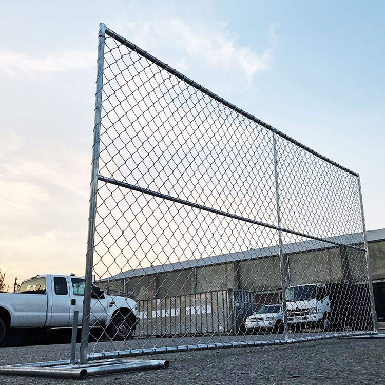 2.5mm Diameter Wire 3.6m Width Temporary Security Fencing With Chain Link