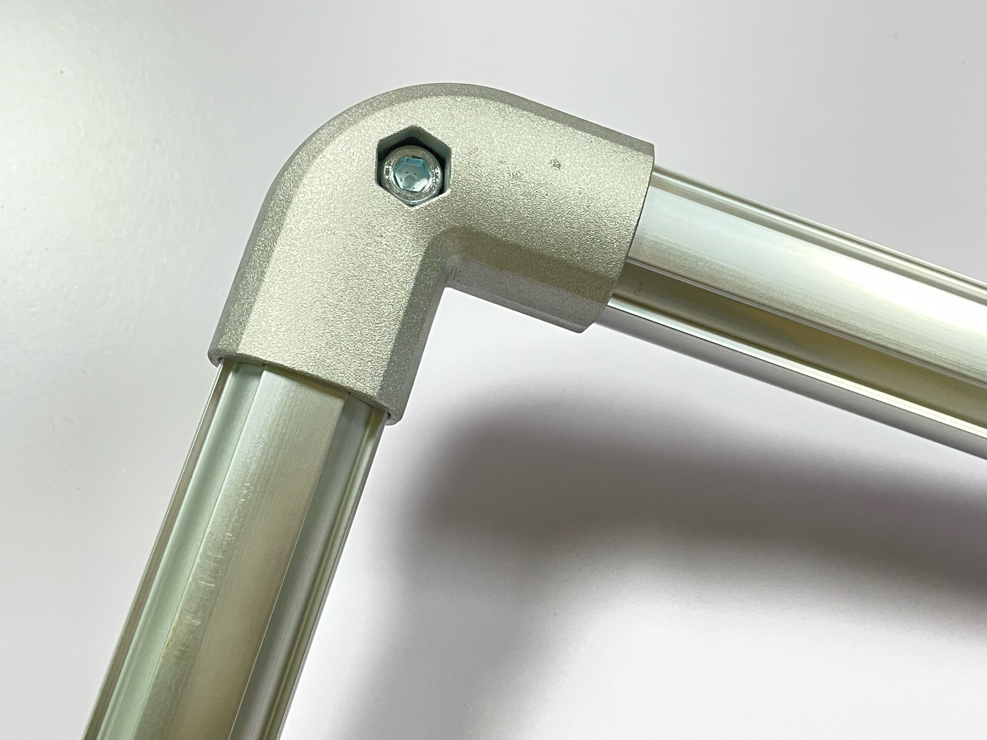 RoHS Round 90 Degree Elbow Welding Connection Aluminum Tube Fitting AL-2
