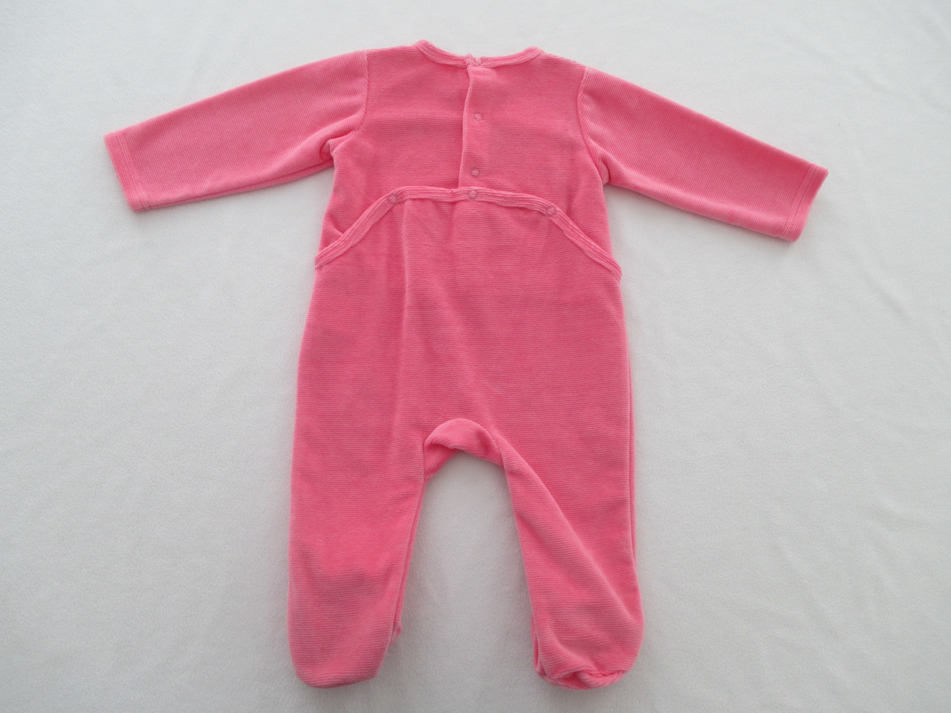 75 Cotton Baby Girl Velour Romper Baby Footed Rompers With Feet