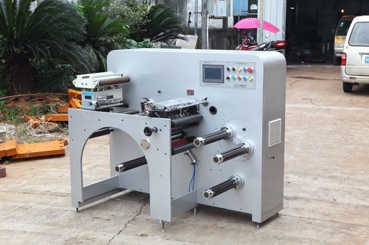 Abrasive Automatic Paper Slitting And Rewinding Machine / Label Slitting Machine 120m/Min