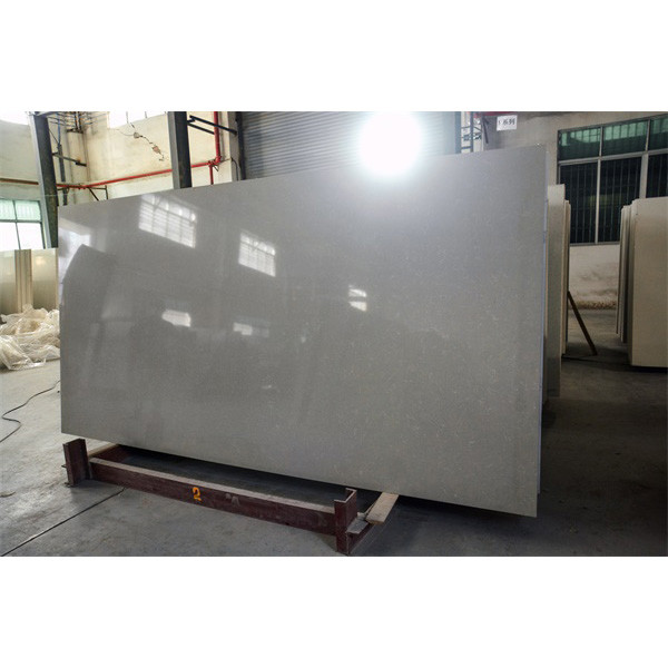 Cut To Size Washable Silver Grey Carrara Quartz Stone With Quartz Tile