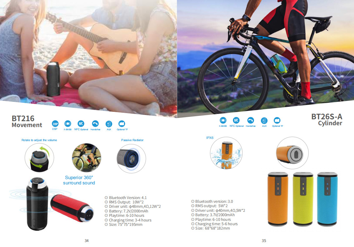 60W Waterproof IPX5 Bluetooth Wireless Speaker with TWS, DSP, TF Card, Equalizer & Subwoofer