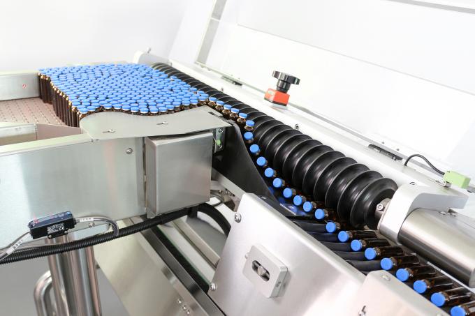 Pharmaceutical Industry Real Time Printing Labeling Machine 600pcs/min 0