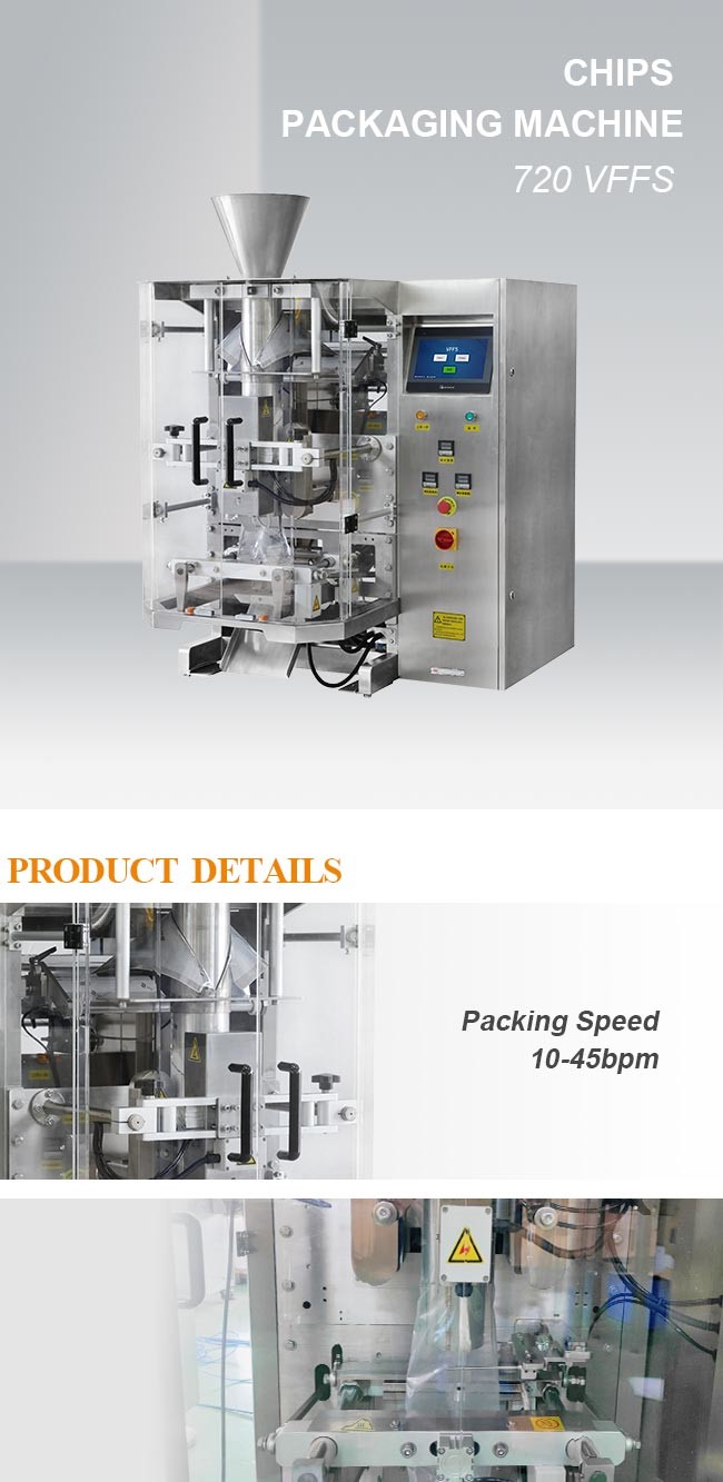 Vertical Form Fill Seal Packaging Machine 3.4KW Automatic Bagger Vertical Form Fill Machine For Corn Powder