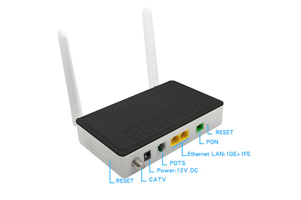 Fiberhome Gpon Onu Internet Device 1Ge+1Fe+Catv+Wifi + Pots Dual Mode
