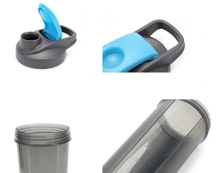 Premium detachable plastic pill bottles for outdoor, portable sports water bottle built-in 7 daysportable Plastic bottle