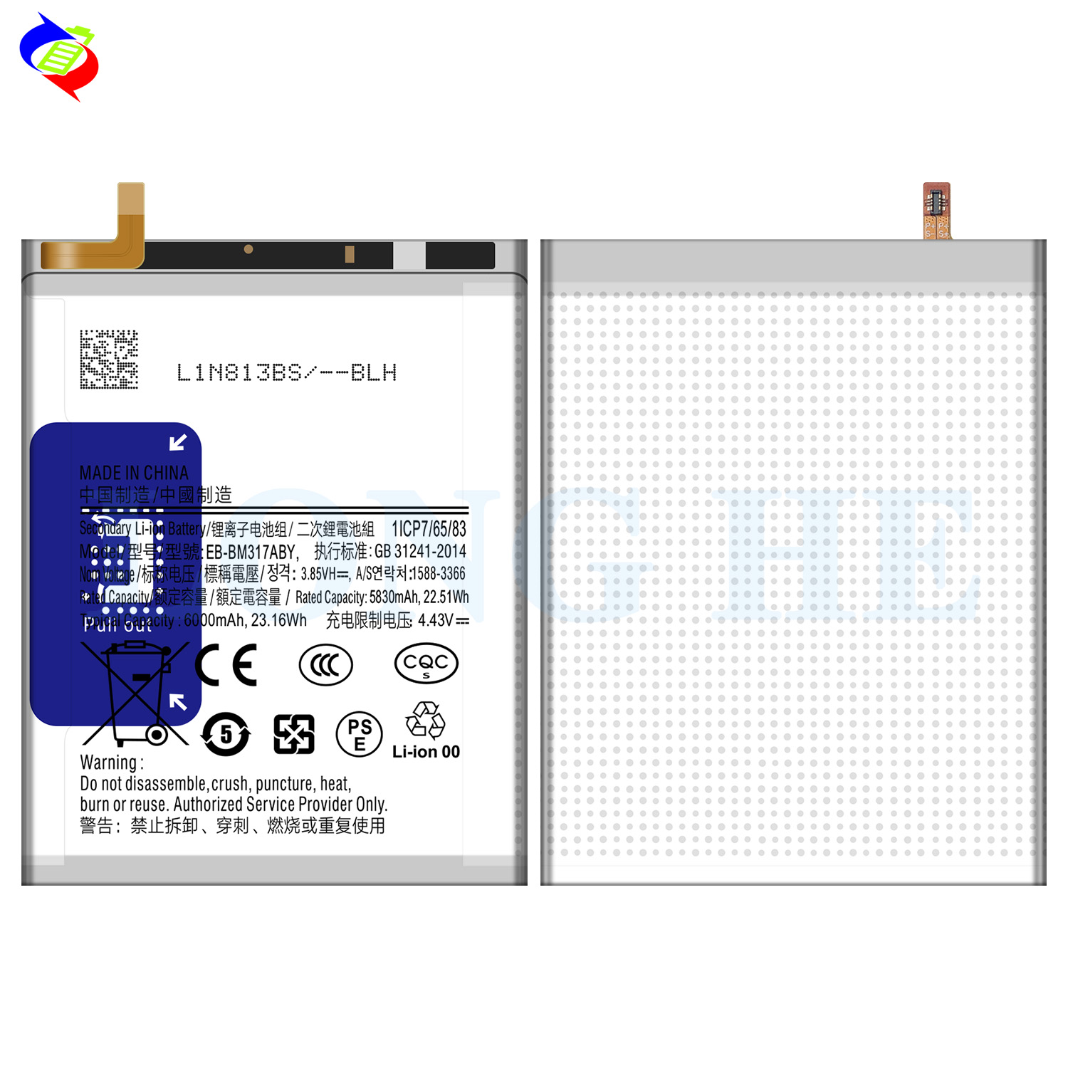 OEM EB-BM317ABY Battery for SAMSUNG Galaxy M31S 6000mAh Replacement Batteries