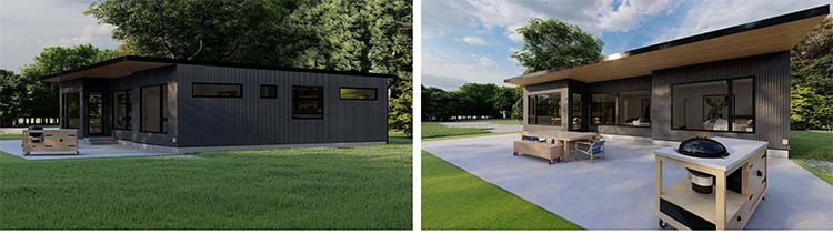 AS/NZS/USA Standard Luxury Prefab Villa Or Office - Light Steel Kit Modular Home