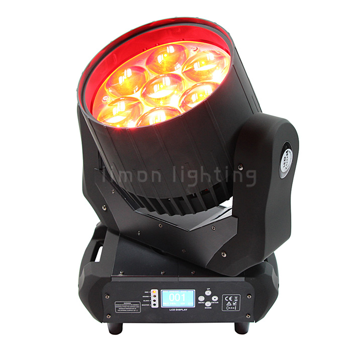 Nightclub Osram 7pcs 40w 4in1 Zoom Beam Wash LED Moving Lights