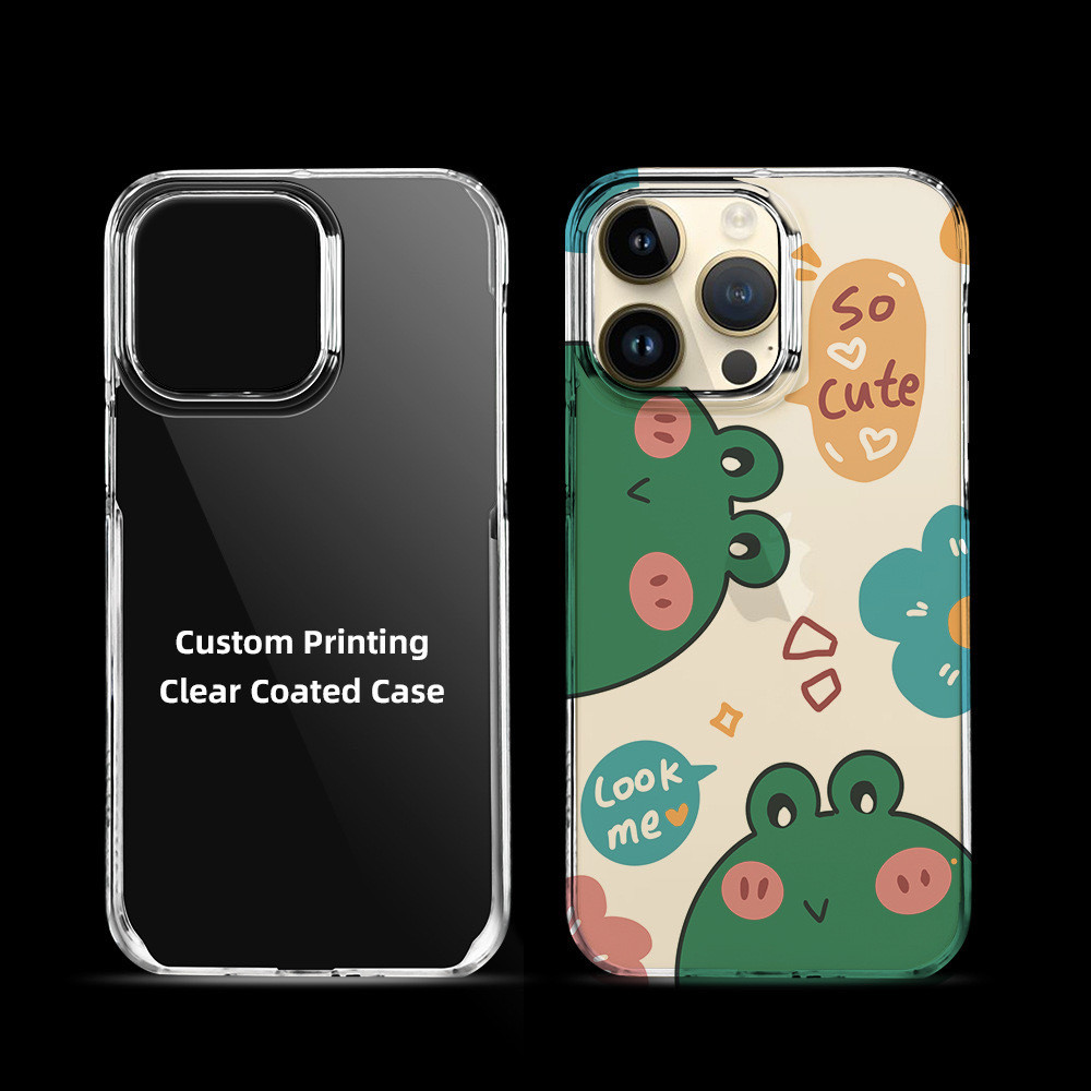 Blank PC Coated 3D Sublimation Transparent Phone Case For IPhone 14 15 16