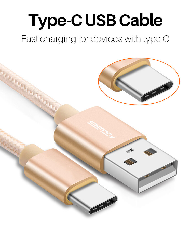 OEM 3m USB 2.0 Type C Cable Fast Charge Data Cable For Mobile Phone