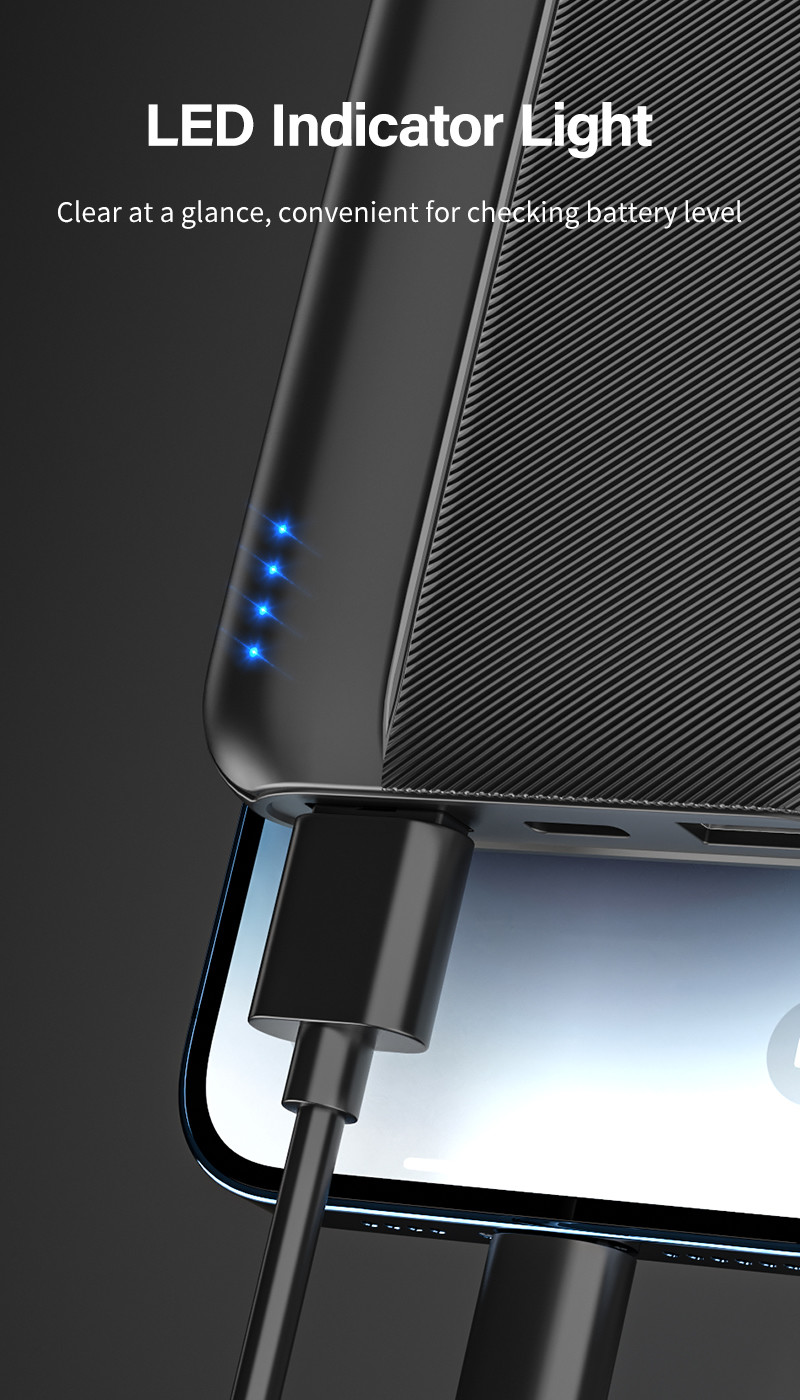 Portable Mobile Ultra Slim Power Bank 10000mah 20000mah Li Polymer Battery