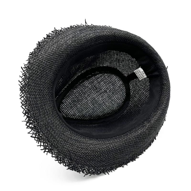 Retro Raw Edge Outdoor Beach Shade Breathable Straw Hat For People